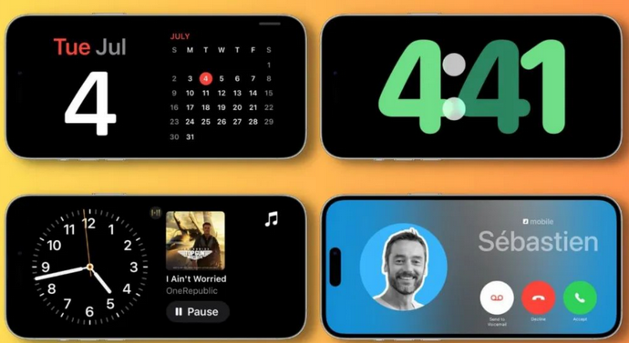 五桂山街道苹果手机维修分享iOS17横屏充电待机显示有什么好处 