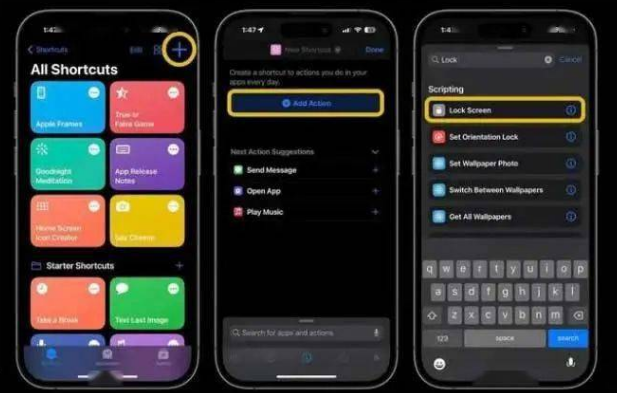 五桂山街道苹果14锁屏维修店分享iPhone14升级iOS16.4后如何创建锁屏快捷方式 