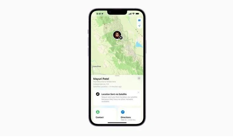 五桂山街道苹果14维修分享iPhone14系列中 FindMy功能通过卫星分享位置方法教程 