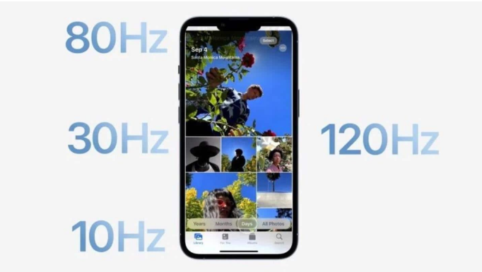 五桂山街道苹果14维修分享iPhone 14有高刷吗 